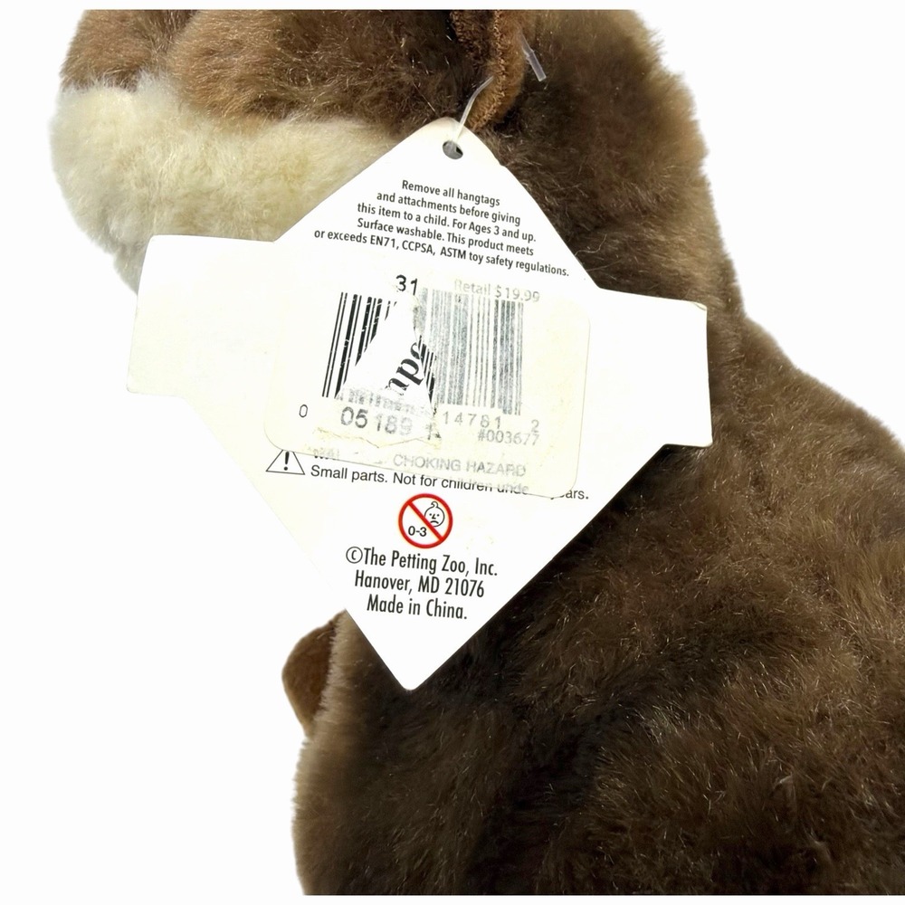 The Petting Zoo River Otter Plush Toy Stuffed Animal for Kids Wild Onez 9" NWT - Picture 11 of 15
